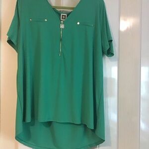 Anne Klein stylish high low blouse